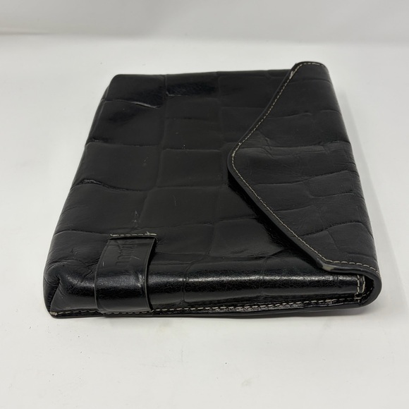 Staud Black Croc Embossed Holly Convertible Shoulder Bag - Picture 6 of 14